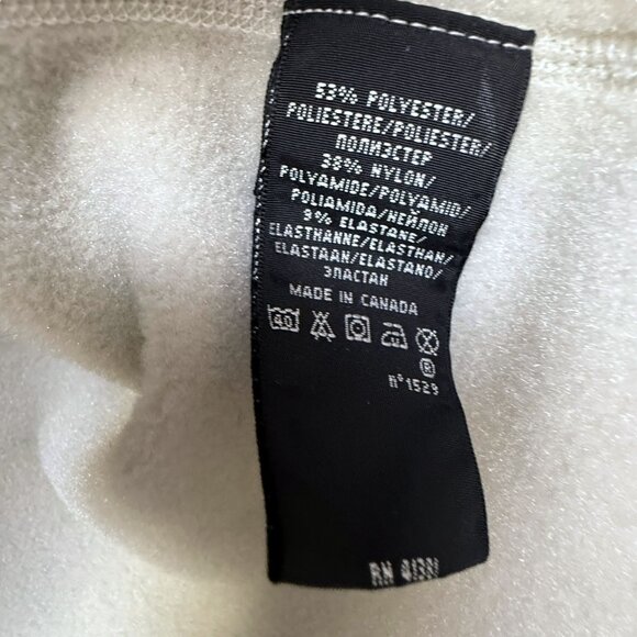Ralph Lauren RLX Fleece Pullover Medium S/M Womens Cream 1/4 Zip Mock Neck Sport - Picture 12 of 14